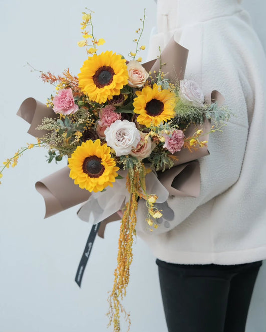 向日葵秋季主題鮮花花束