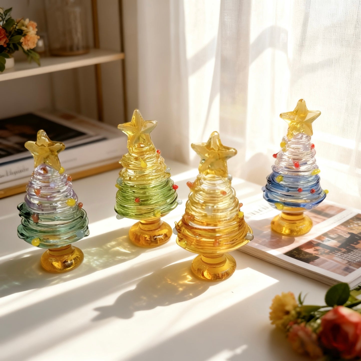 迷你玻璃聖誕樹