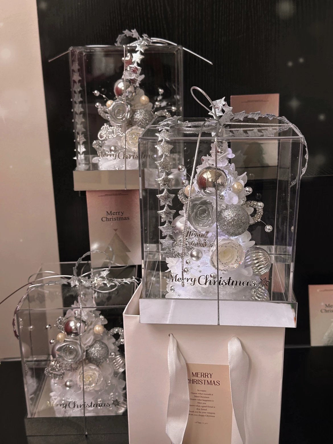 Christmas Tree Preserved Flower Gift Box 保鮮花聖誕樹禮盒